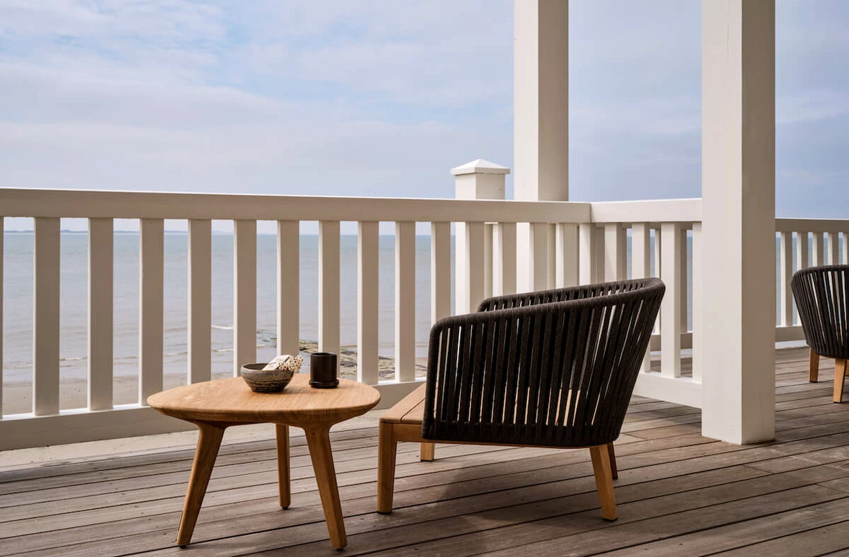 Terrasse mit Meerblick Hotel 1884-Norderney